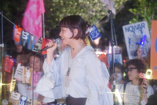 WWOFが主催する国会前アクション