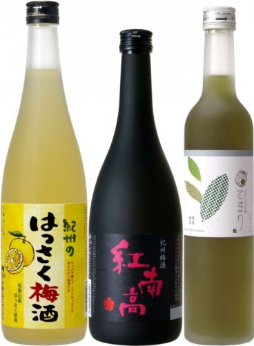 日本一に輝いた3種の梅酒／1位が3本で111セット限定