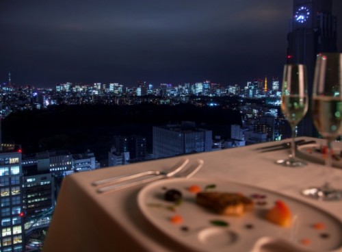 レストラン トライベックスからの夜景の一部