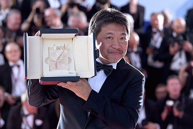 第71回カンヌ国際映画祭で最高賞のパルムドールを受賞した是枝裕和監督 写真：Pascal Le Segretain （C）2018 Getty Images