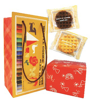 ワッフルクッキー（クレパス柄） 