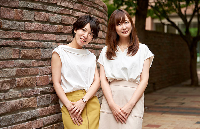 西野さん（左）と工藤さん（右）