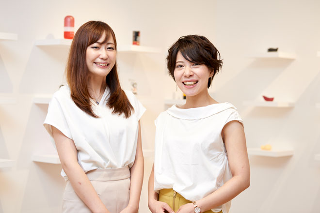 西野さん（左）と工藤さん（右）