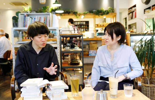 清田代表（左）と渡辺ペコさん（右）