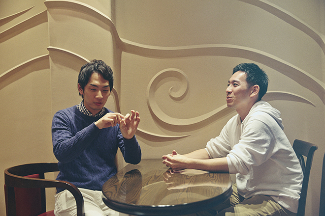 加藤翼さん（左）と竹内貴仁さん