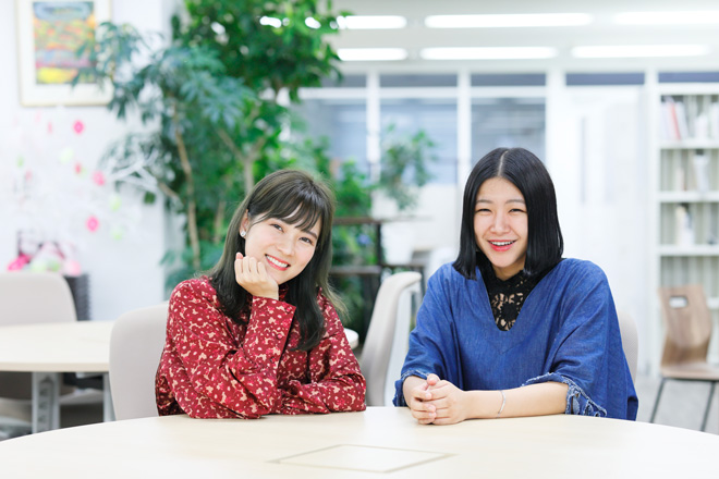 大木さん（左）と、はらださん（右）