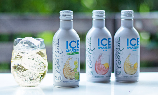 色／タイプ：白／ほのかな甘口。容量：280ml。アルコール度数：8％。オープン価格