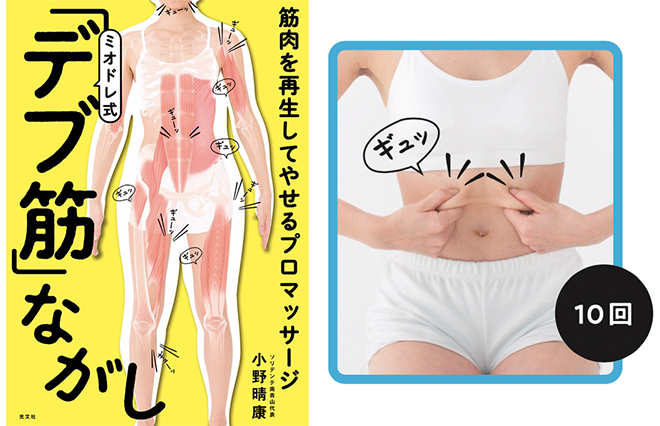 おなかの脂肪を、つまんで落とす【ミオドレ式「デブ筋」ながし】