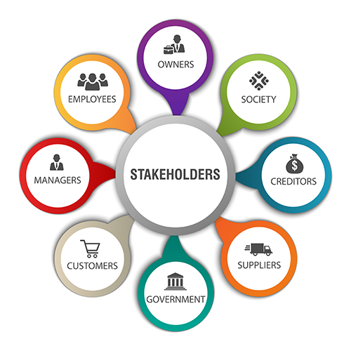 Vector,Infographics,Chart,Depicting,Various,Stakeholders,For,Organization,With,Symbols