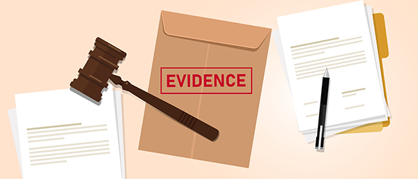 Evidence,Stamped,In,Brown,Envelope,Concept,Of,Proof,In,Law
