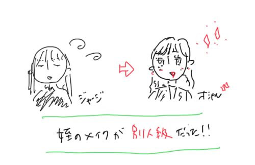 姪のメイクが別人級だった！【二十歳のキョウカにメイクをまなぶ】