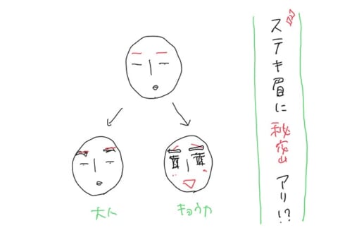 ほぼ無眉だった! 姪のステキ眉の秘密は…